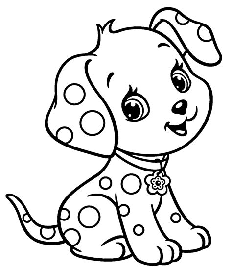 cute puppy printable coloring page  printable coloring pages