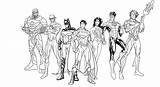 League Justice Coloring Origins Netart Color Print sketch template