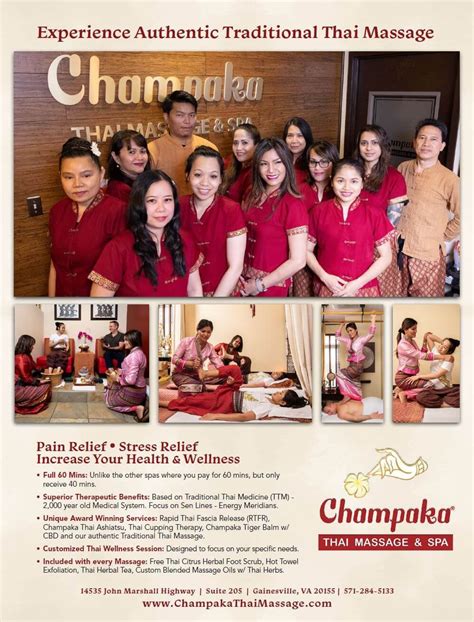 northern virginia best massage spas — champaka thai massage and spa