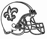 Saints Coloring Helmet Football Pages Orleans Logo Helmets Nfl Printable Bike Cleveland Clipart College Drawing Chicago Bears Browns Superdome Color sketch template