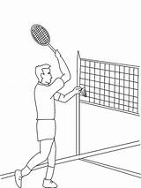 Badminton Badmintona Kolorowanka Turniej Athletes Drukowanka Pl sketch template