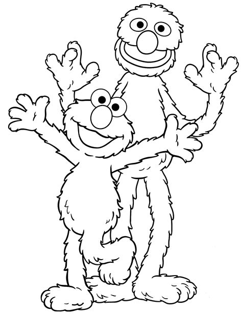sesame street coloring pages    print