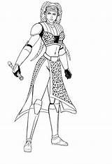 Secura Aayla Star Lineart General Wars Jedi Deviantart Clone Coloring Pages Drawings sketch template