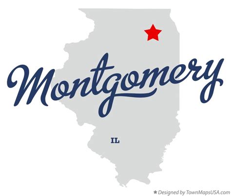 map  montgomery kane county il illinois