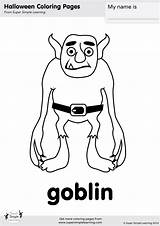 Goblin Spooky Supersimple sketch template