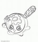 Shopkins Coloring Pages Fry Pan Small Print Printable Look Other sketch template