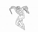 Nightwing Coloring Pages Drawing Popular Batman Template Robin sketch template