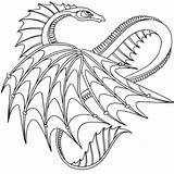 Dragon Evil Coloring Pages Drawing Getdrawings sketch template