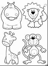 Coloring Pages Safari Animals Baby Getdrawings sketch template