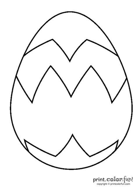 big easter egg coloring page print color fun