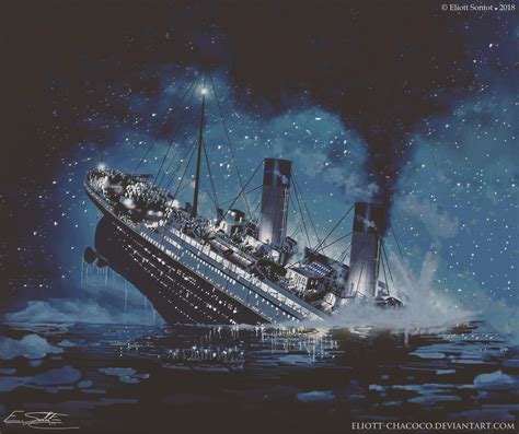 rms titanic  night