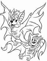 Bat Coloring Pages Color Animal Animals Print Back sketch template