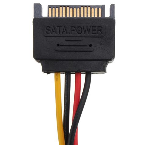 15 Pin Sata Male To 4 Pin Molex Female Sata Power Cable For Ide Hard