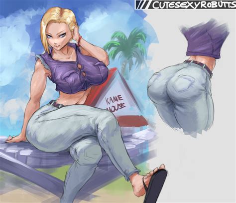 Rule 34 1girls Android 18 Blonde Hair Blue Eyes Cameltoe