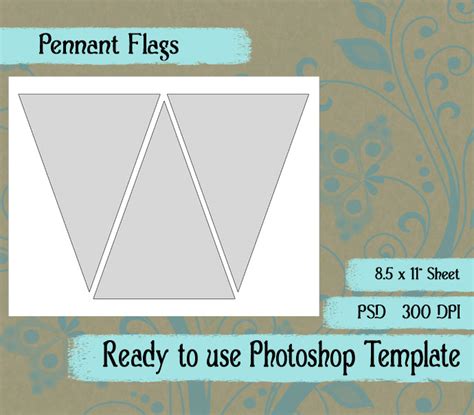 pennant banner template   pennant banner template png