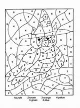 Number Color Mosaic Printable Lbartman Via sketch template