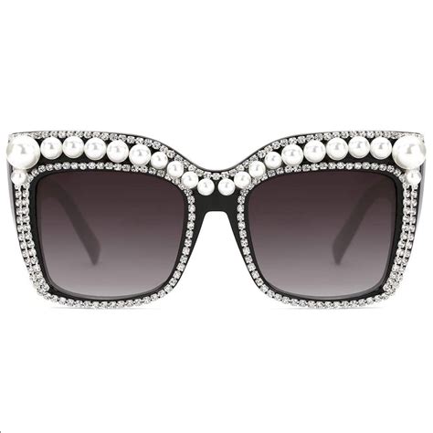 rhinestone sunglasses in 2021 rectangle sunglasses rhinestone