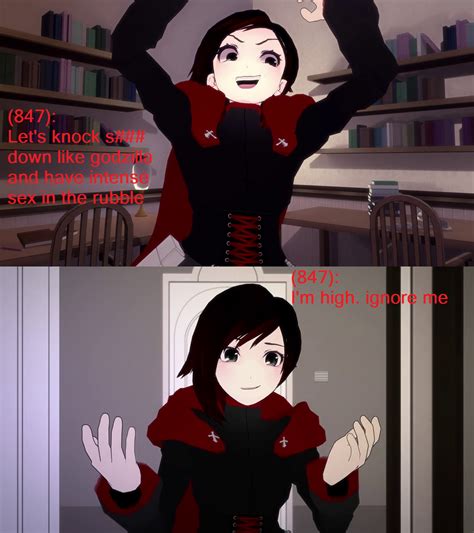 So For Ruby High Horny Rwby Know Your Meme