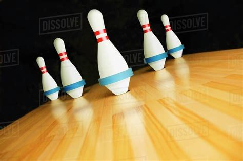 pin bowling stock photo dissolve