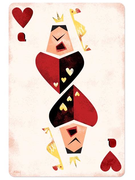queen  hearts playing card clipart