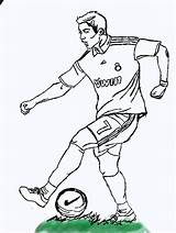 Cr7 Coloring Pages Template sketch template