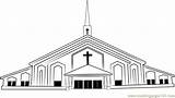 Church Coloringpages101 sketch template