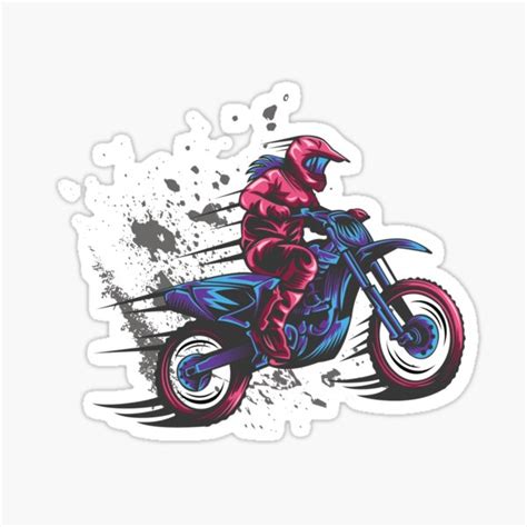 motocross girl stickers redbubble