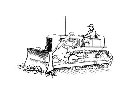 coloring page bulldozer  printable coloring pages img