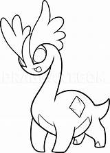 Amaura Pokemon Dragoart sketch template