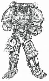 Space Marine Drawing Chaos Drawings Paintingvalley Marines Conversion sketch template