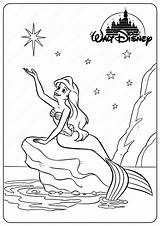 Ariel Coloring Pages Printable Disney Pdf Whatsapp Tweet Email sketch template