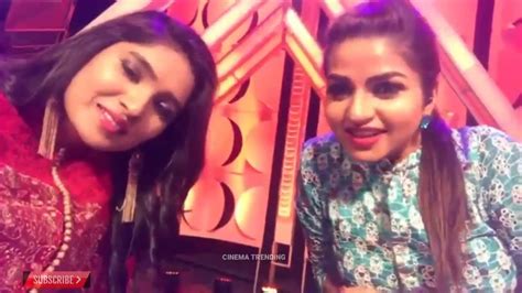 sun tv actress nithya ram and vani bhojan fb live latest video vani bhojan youtube