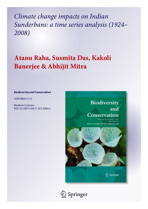 biodiversity conservation paper