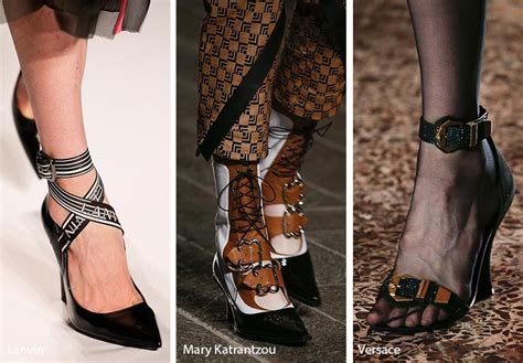 fall winter 2018 2019 shoe trends trending shoes edgy heels runway
