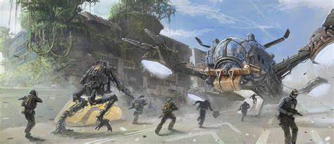 Artwork Science Fiction Futuristic Titanfall Military