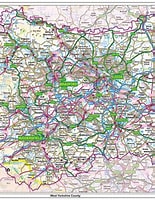 Image result for west yorkshire. Size: 155 x 200. Source: www.xyzmaps.com