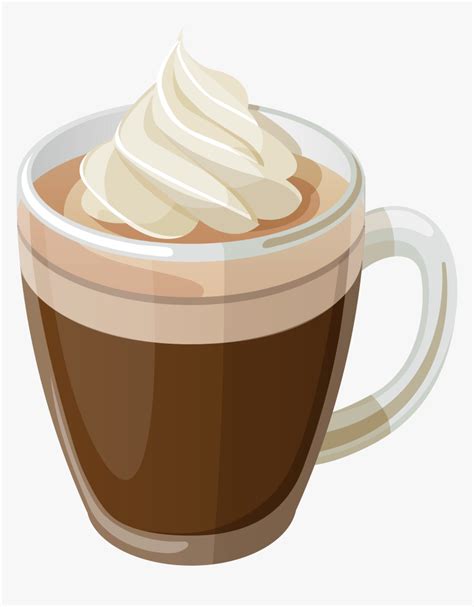 Coffee Clip Art Hot Chocolate With Whipped Cream Clipart Hd Png