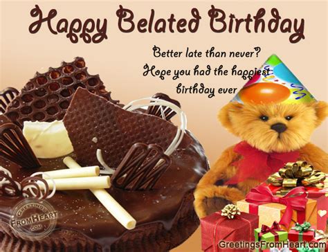 Belated Happy Birthday Scraps Greetings S
