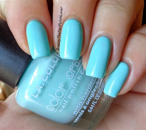 la color nail polish review  swatches part  blue nail color blue nails sky blue