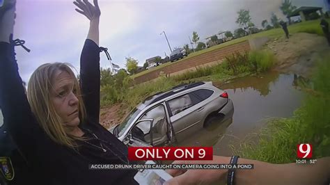 Woman Arrested After Allegedly Driving Drunk Crashing Car Into Pond At