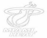 Coloring Nba Pages Heat Logo Sport Printable Miami Info sketch template