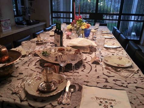 passover seder table seder jerusalem table settings cooking