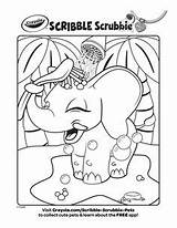 Crayola Scribble Scrubbie Silly Scents sketch template