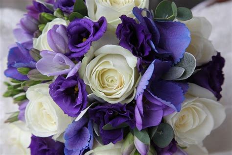 bridal bouquet ivory and purple by rosehip floral art bridal
