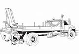 Flatbed Tow Crane Vecteezy sketch template