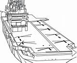 Navy Coloring Aircraft Carrier Pages Drawing Warship Ship Naval Getdrawings Getcolorings Print sketch template