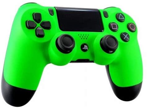 soft neon green ps custom  modded controllerexclusive etsy