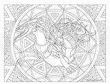 Rayquaza Windingpathsart Coloriage Mandala Magique Getcolorings Blaziken Malvorlagen Sheets Getdrawings Adition Pokemons Evolution sketch template
