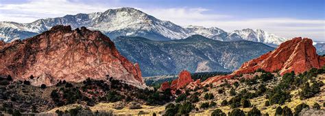 pikes peak mountain panorama colorado springs photograph  gregory