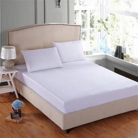Surj Plain White King Size Bed Sheet Surj
